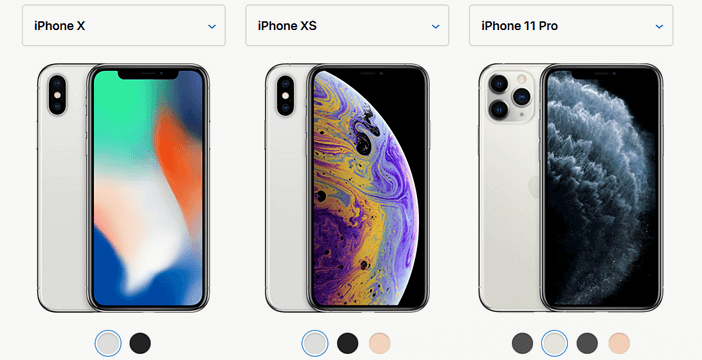 Отличия дизайна iPhone X, XS и iPhone 11 Pro