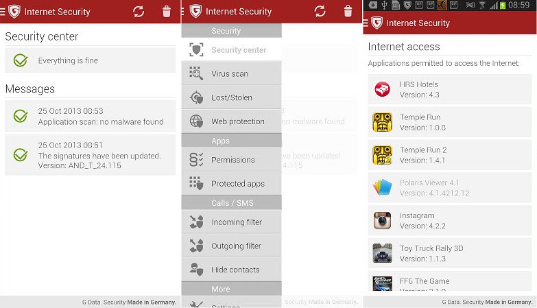 G Data Internet Security для Android