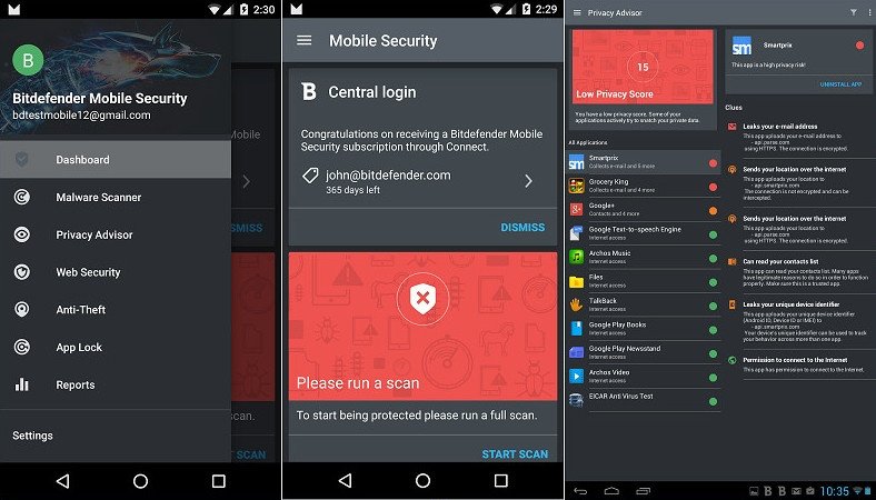 Bitdefender Mobile Security & Antivirus для Android